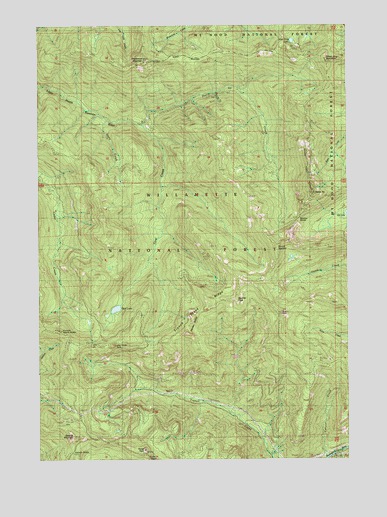 Battle Ax, OR USGS Topographic Map