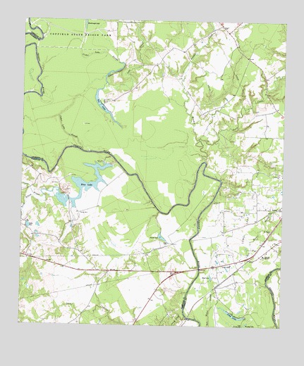 Long Lake, TX USGS Topographic Map