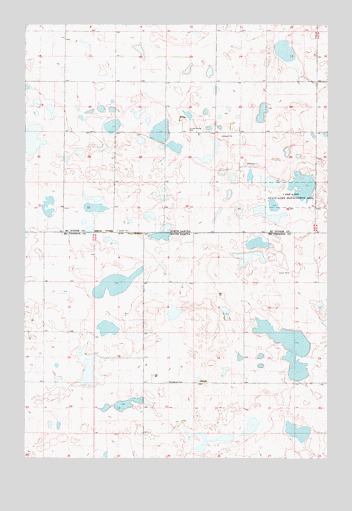 Long Lake NW, SD USGS Topographic Map