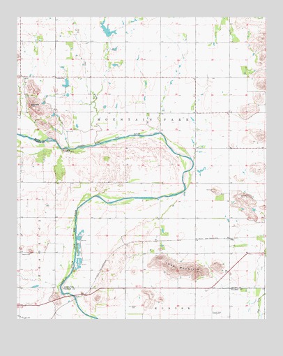 Long Mountain, OK USGS Topographic Map