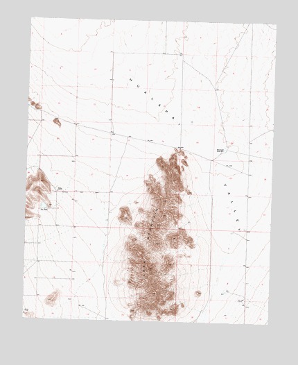 Long Mountain, AZ USGS Topographic Map