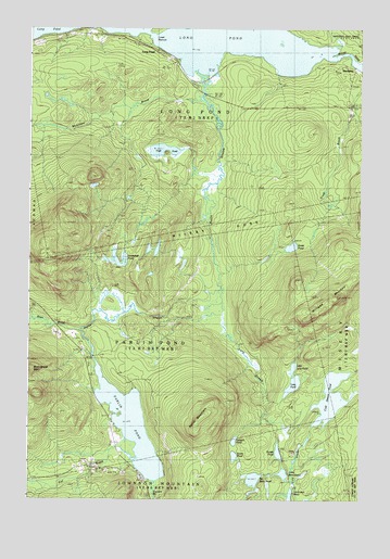Long Pond, ME USGS Topographic Map