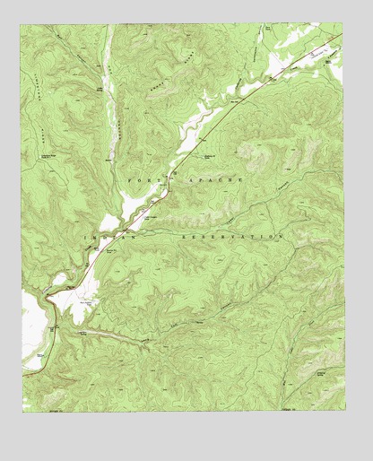 Long Tom Canyon, AZ USGS Topographic Map