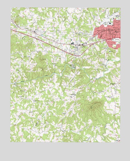 Longview, NC USGS Topographic Map
