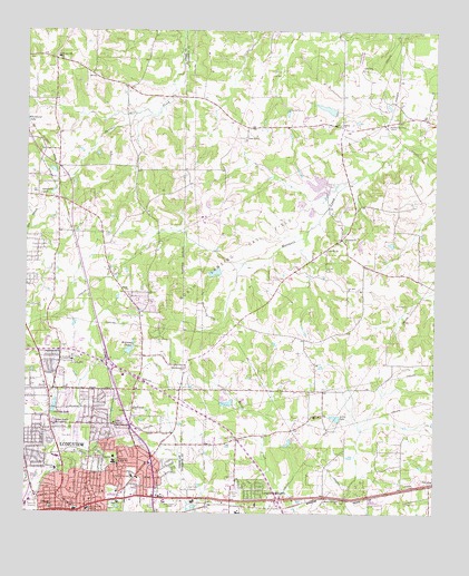 Longview Heights, TX USGS Topographic Map