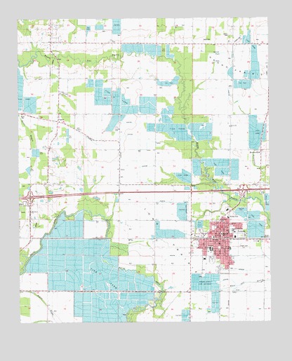 Lonoke, AR USGS Topographic Map