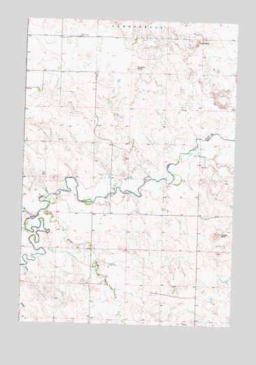 Lookout Butte, ND USGS Topographic Map