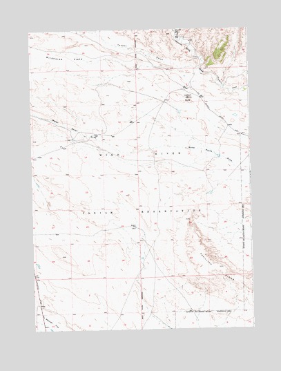 Lookout Butte, WY USGS Topographic Map