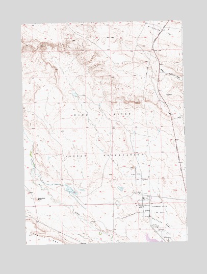 Lookout Butte SW, WY USGS Topographic Map
