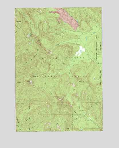 Lookout Mountain, WA USGS Topographic Map