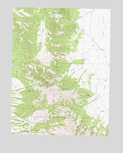 Lookout Pass, UT USGS Topographic Map