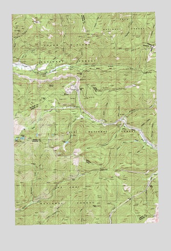 Lookout Pass, MT USGS Topographic Map