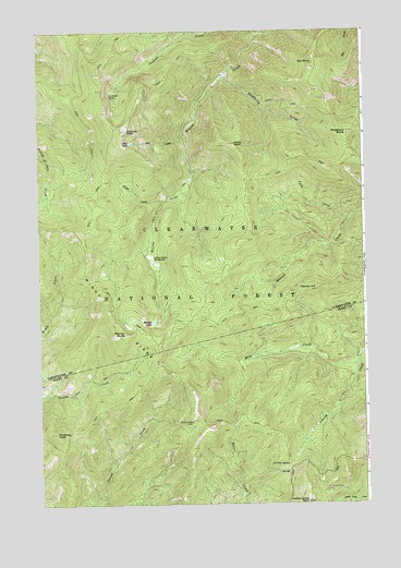 Lookout Peak, ID USGS Topographic Map