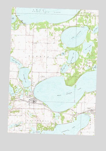 Battle Lake, MN USGS Topographic Map