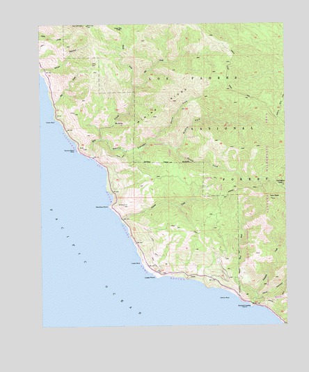 Lopez Point, CA USGS Topographic Map
