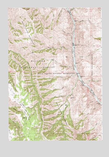 Lord Flat, OR USGS Topographic Map