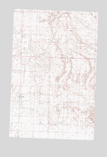 Loring, MT USGS Topographic Map