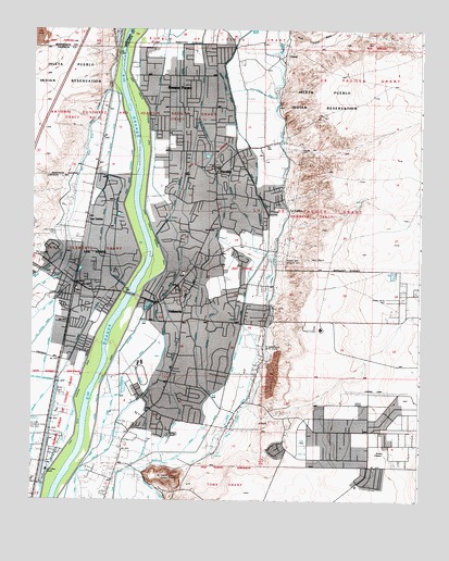 Los Lunas, NM USGS Topographic Map