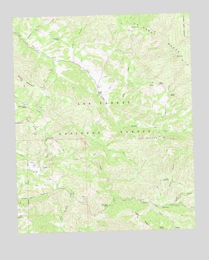 Los Machos Hills, CA USGS Topographic Map