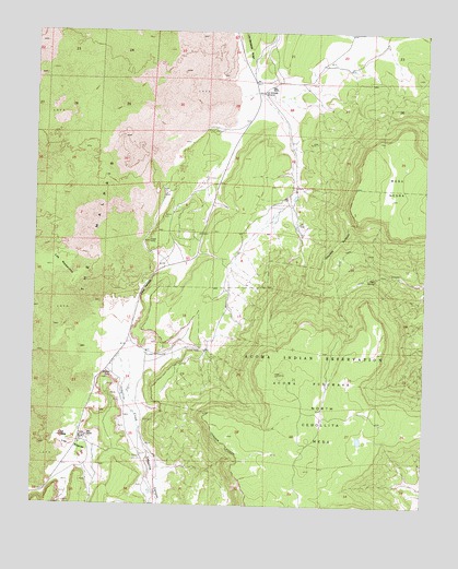 Los Pilares, NM USGS Topographic Map