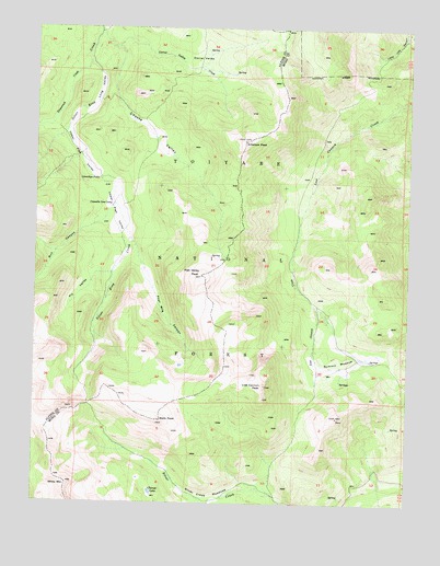 Lost Cannon Peak, CA USGS Topographic Map