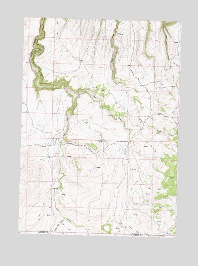 Lost Creek, WY USGS Topographic Map