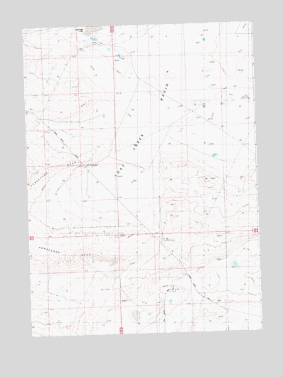 Lost Creek Butte NW, WY USGS Topographic Map