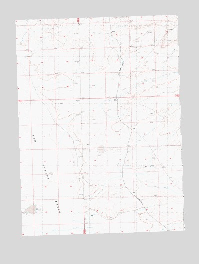 Lost Creek Butte SW, WY USGS Topographic Map