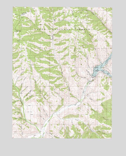 Lost Creek Dam, UT USGS Topographic Map