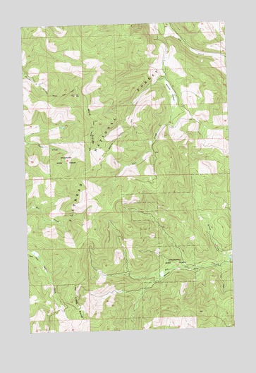 Lost Creek Divide, MT USGS Topographic Map