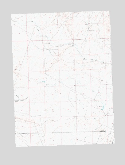 Lost Creek Reservoir, WY USGS Topographic Map