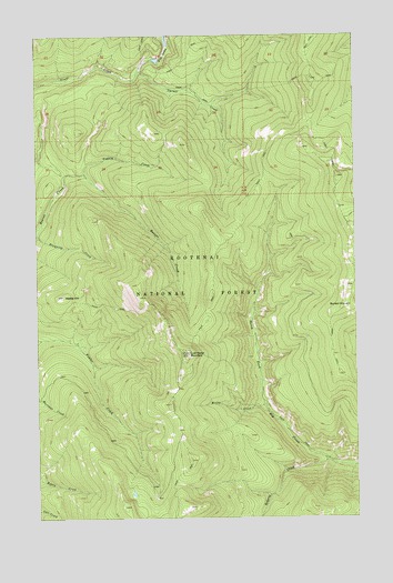 Lost Horse Mountain, MT USGS Topographic Map