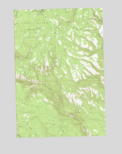 Lost Horse Plateau, WA USGS Topographic Map