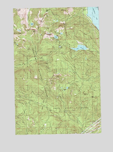 Lost Lake, WA USGS Topographic Map