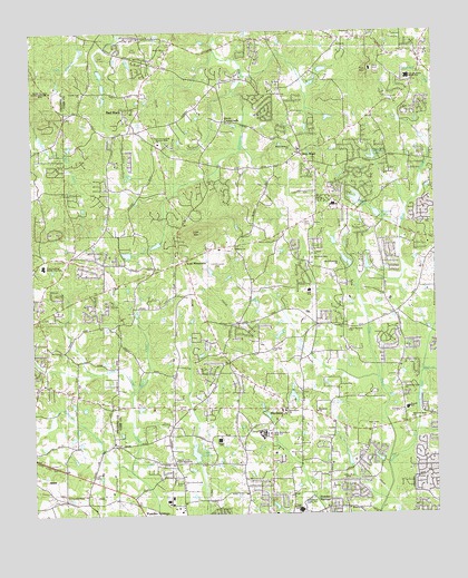 Lost Mountain, GA USGS Topographic Map