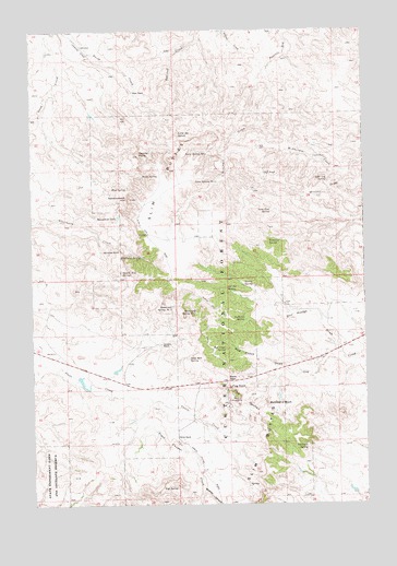 Battleship Rock, SD USGS Topographic Map