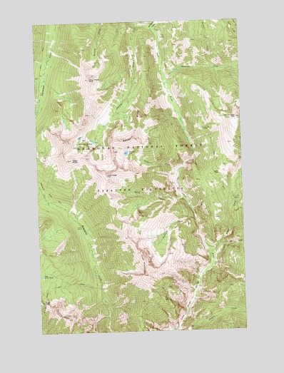 Lost Peak, WA USGS Topographic Map