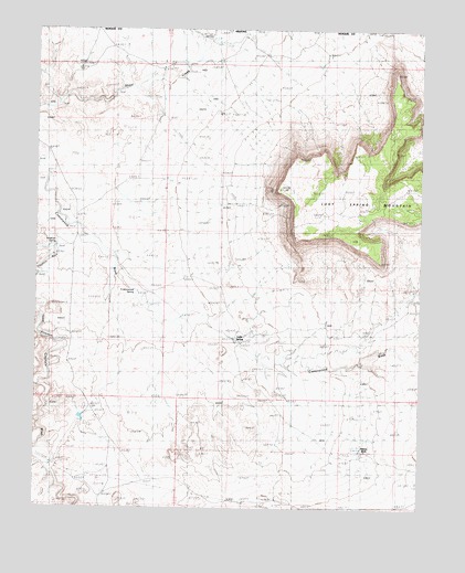 Lost Spring Mountain West, AZ USGS Topographic Map