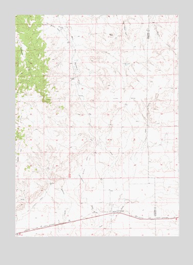 Lost Springs, WY USGS Topographic Map