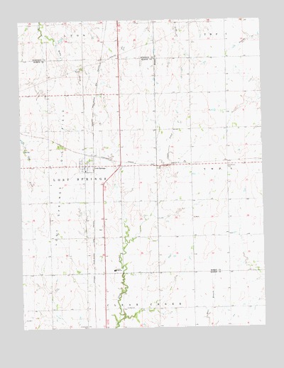 Lost Springs, KS USGS Topographic Map