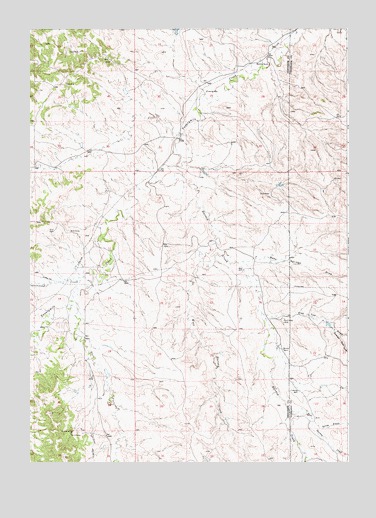Lost Springs NW, WY USGS Topographic Map