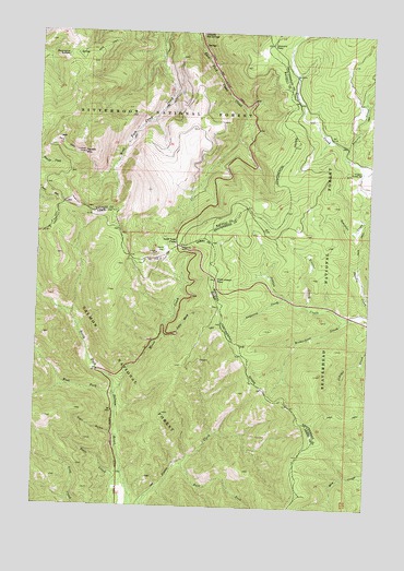 Lost Trail Pass, MT USGS Topographic Map