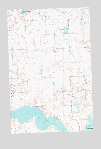 Lostwood, ND USGS Topographic Map
