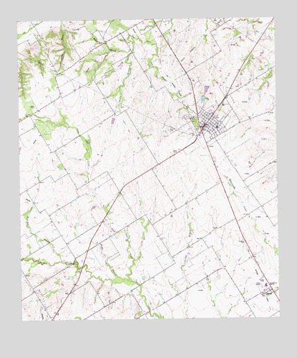 Lott, TX USGS Topographic Map