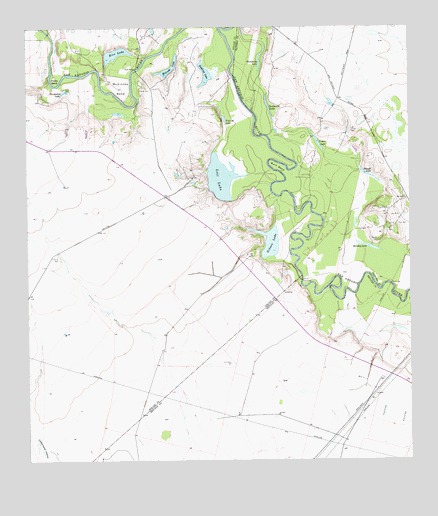 Lott Lake, TX USGS Topographic Map