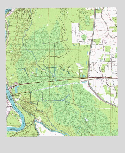 Lottie, LA USGS Topographic Map