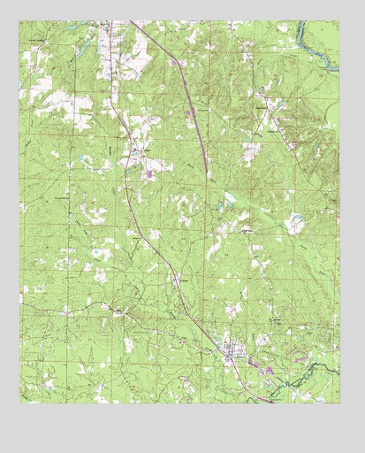 Louann, AR USGS Topographic Map