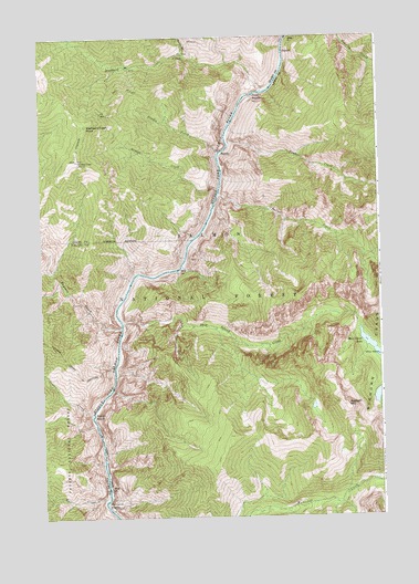 Aggipah Mountain, ID USGS Topographic Map
