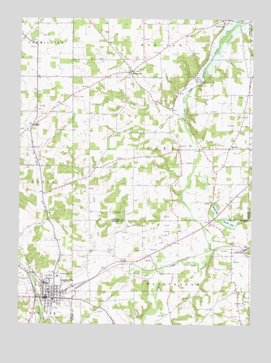 Loudonville, OH USGS Topographic Map