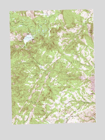 Louis Lake, WY USGS Topographic Map